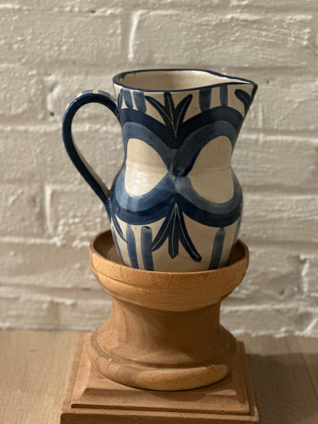 Blue and White Dorchester Pottery Pitcher